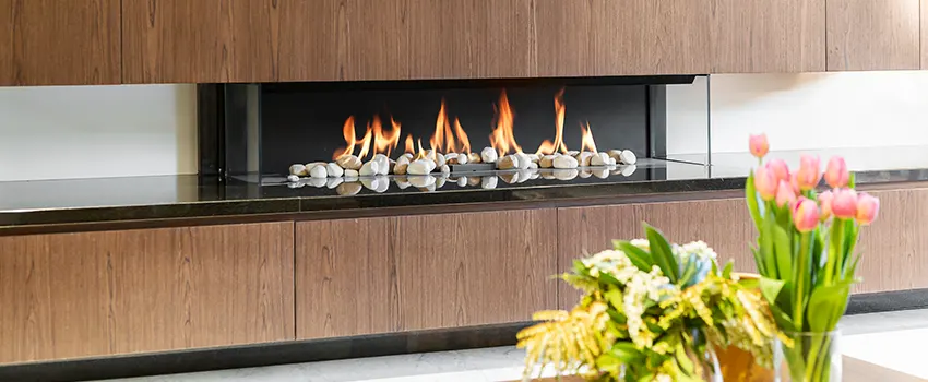 Double-height Fireplace Design Refurbishment in Lisle, Illinois