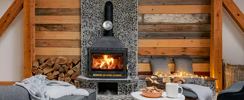 Thelin Hearth Products Direct Vent Gas Stove Fireplace Inspection in Lisle, Illinois